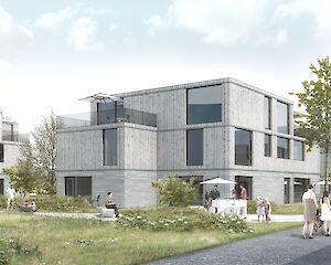 Foto Arbeitersiedlung "Kleegärten", Visp