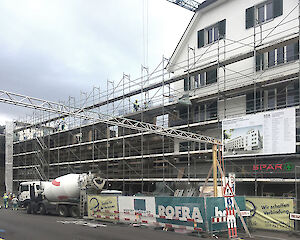 Baufortschritt untere Birs, Basel