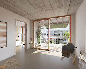 Foto Ersatzneubau Siedlung Birs - Baufeld B, Basel