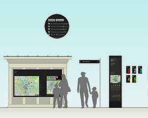 Pläne Fussgängerorientierung Basel Info, Basel