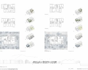 Pläne Arbeitersiedlung "Kleegärten", Visp