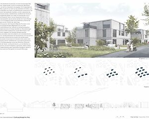 Pläne Arbeitersiedlung "Kleegärten", Visp