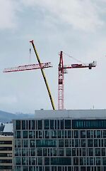 Kranmontage für Riehenring läuft