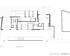 Pläne Neustrukturierung Kundenbereich Raiffeisenbank Gampel-Raron, Gampel