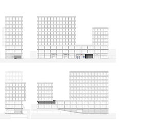 Pläne Bürogebäude Bahnhof Nord, Visp