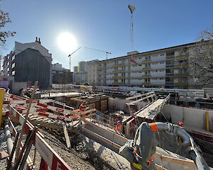 Baufortschritt untere Birs