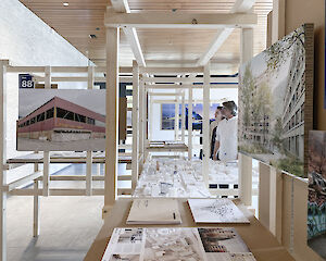 Foto Ausstellung "Transformations-Areale entlang der Bahn"