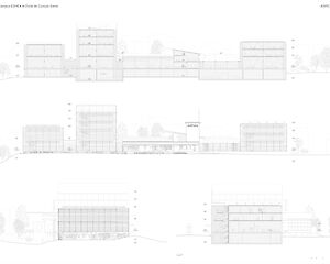 Pläne Campus EDHEA et Ecole de Couture, Sierre