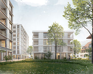 Foto Wohnüberbauung "Bäret"-Areal, Visp