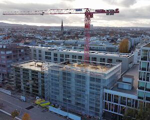 Baufortschritt Riehenring