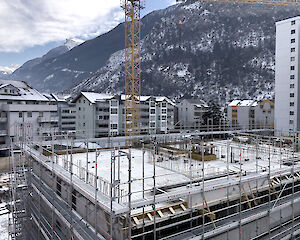 Baufortschritt "Litterna" Visp