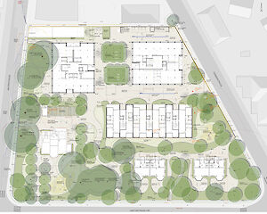 Pläne Wohnüberbauung "Bäret"-Areal, Visp