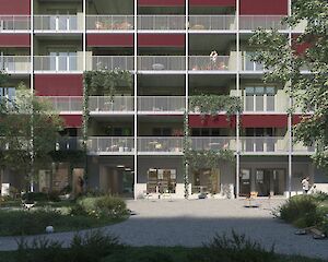 Foto Ersatzneubau Siedlung Birs - Baufeld C, Basel