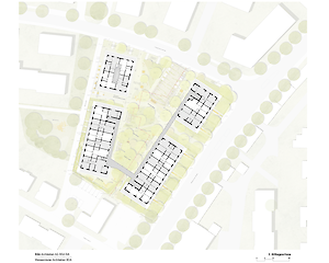 Pläne Genossenschaftswohnbau OEKOGENO, Ladenburg (D)