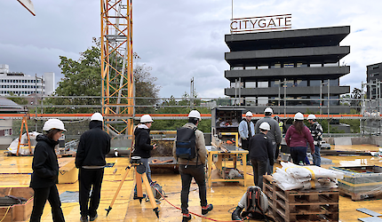 Besichtigung Baustelle Projekt Steudler