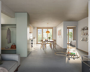 Foto Ersatzneubau Siedlung Birs - Baufeld C, Basel