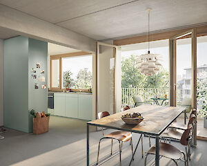 Foto Ersatzneubau Siedlung Birs - Baufeld C, Basel