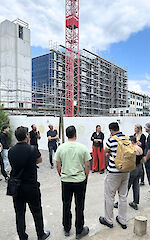 Baustellenbesuch Siedlung Birs