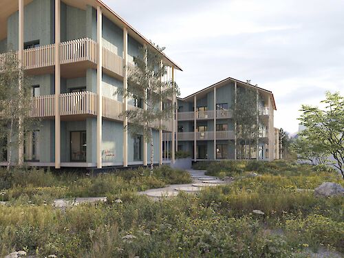 Wohnüberbauung Bahnhofdach, Zermatt