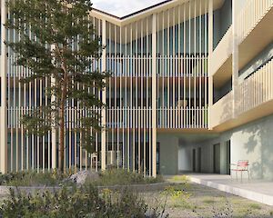 Foto Wohnüberbauung Bahnhofdach, Zermatt