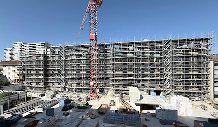 Baufortschritt Siedlung Birs, C